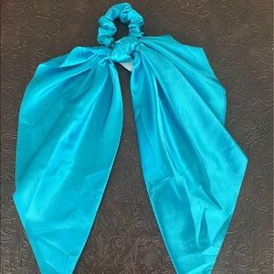 Black House White Market Satin Blue Scrunchie* New*